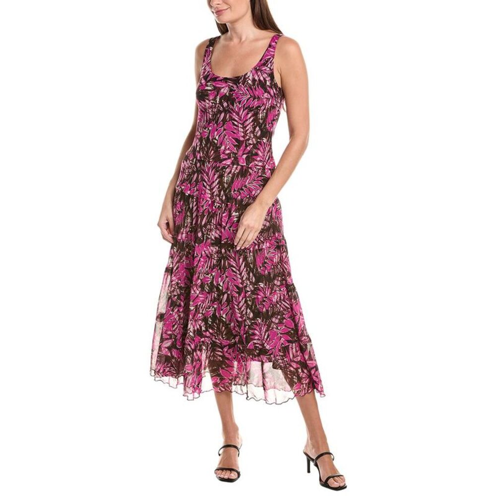 Jones New York Womens  Multi-Tier Maxi Dress, Purple